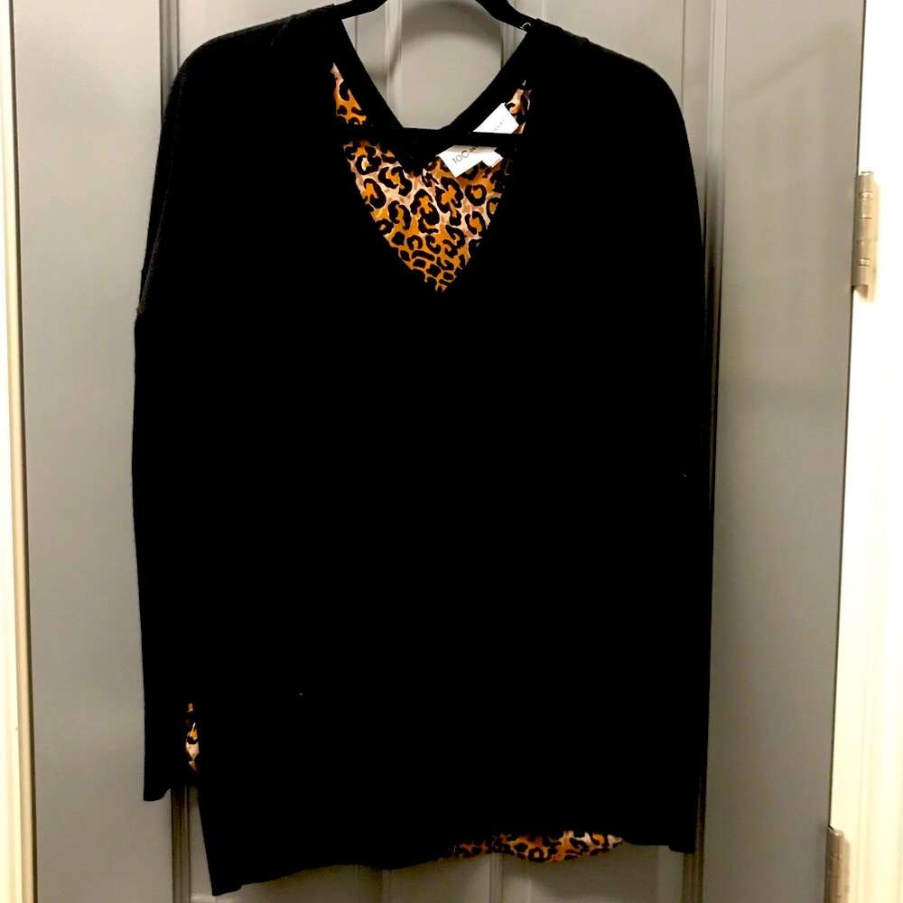 10C Derek Lam/Cusp Black V-Neck Sweater